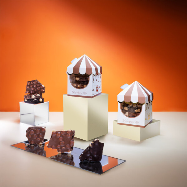 Sütlü/Bitter Fındıklı Beyoğlu Çikolatası - 